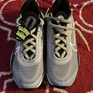 Nike Kids Gray and Black Glow-in-the-Dark Sneakers